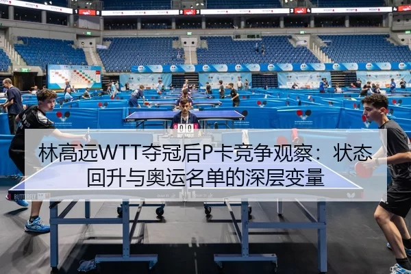 林高远WTT夺冠后P卡竞争观察：状态回升与奥运名单的深层变量
